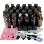 24 Pack of 1oz Amber Glass Dropper Bottles