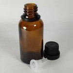 24 Pack of 1oz Amber Glass Dropper Bottles
