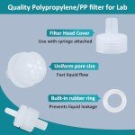 LVDALAB Reusable PP Syringe Filter, 5 Pack