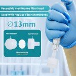 LVDALAB Reusable PP Syringe Filter, 5 Pack