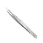Precision Stainless Steel Lab Tweezers with Medium Point