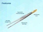 High Precision Stainless Steel Straight Tweezers 6