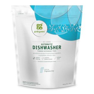 Grab Green Fragrance-Free Dishwashing Pods, 60 Count
