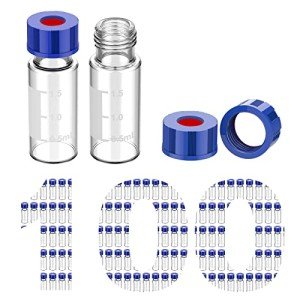 Autosampler Vials, 2ml Clear HPLC Vials, 100 Pcs