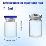 5ml Glass Vials with Caps for Liquid Storage