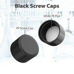 100 Pack of 4ml Clear Glass Vials with Caps