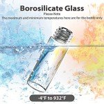 100 Pack of 4ml Clear Glass Vials with Caps