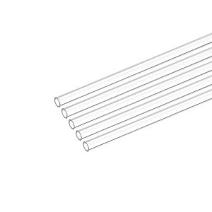 Clear Polycarbonate Round Tube 0.16" ID - Pack of 5