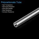 Clear Polycarbonate Round Tube 0.16" ID - Pack of 5