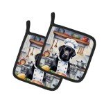 Black Labrador Retriever Chef Pot Holders Set