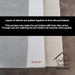 Black Labrador Retriever Chef Pot Holders Set