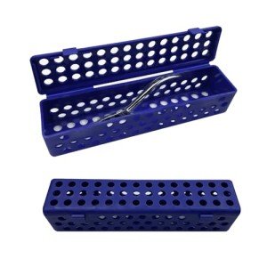 YOUYA Dental Instrument Sterilization Case - Dark Blue