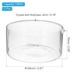 Borosilicate Glass Crystallizing Dish Set, 1000ml