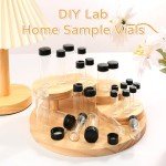 100 Pack Clear Glass Vials with Screw Caps