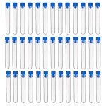 100 Pack 5ML Clear Plastic Test Tubes with Caps