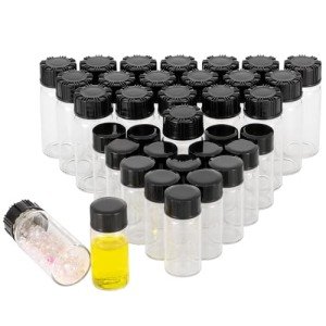 Clear Glass Vials Pack – 35 Total Capacity