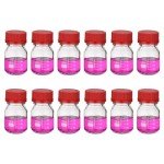 12 Pack Borosilicate Glass Storage Bottles - 100ml