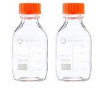 IVYX Scientific Round Borosilicate Media Bottles - 500 mL (2 Pack)
