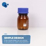 100ml Amber Glass Bottles with Caps - 3 Pack