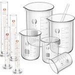 10-Piece Glass Measuring Beaker and Cylinder Set