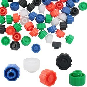 100PCS Mixed Color Syringe Tip Caps for Labs