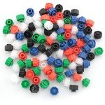 100PCS Mixed Color Syringe Tip Caps for Labs