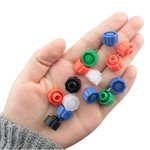 100PCS Mixed Color Syringe Tip Caps for Labs