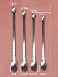 4-Piece Stainless Steel Micro Lab Scoop Set