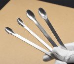 4-Piece Stainless Steel Micro Lab Scoop Set