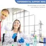 Baluue Lab Retort Stand with Ring Clamps