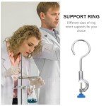 Baluue Lab Retort Stand with Ring Clamps