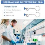 Baluue Lab Retort Stand with Ring Clamps