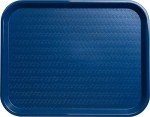 Blue Patterned Cafeteria Tray for Fast Food