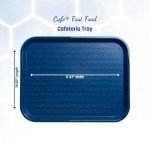 Blue Patterned Cafeteria Tray for Fast Food