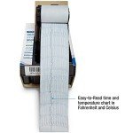 DeltaTrak 10-Day Temperature Chart Recorder, 20-Pack