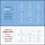 Biohazard Waste Bags - 10 Gallon, 150 Count