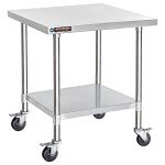 Stainless Steel Food Prep Table - 30x30 Inch