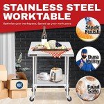 Stainless Steel Food Prep Table - 30x30 Inch