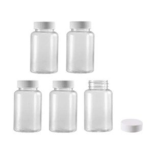 Plastic Reagent Bottles, 200ml, 5 Pack