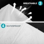 FURWEY Disposable Hazmat Suits - 3 Pack