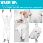 FURWEY Disposable Hazmat Suits - 3 Pack