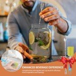 64 oz Glass Mason Jar Pitcher with Pour Spout