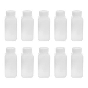 Othmro 10 Pack Square Plastic Lab Reagent Bottles
