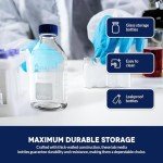 1000 ML Round Media Bottle with GL45 Cap