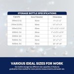 1000 ML Round Media Bottle with GL45 Cap