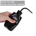 6-Pack 250ml Narrow Mouth Squeeze Bottles (Black)