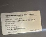 VWR Nutating Mixer 3D FX Speed Model 76595