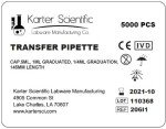 1.0ml Graduated Transfer Pipettes - 500 Pack