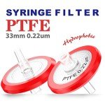 33mm Hydrophobic PTFE Syringe Filters, 0.22μm, 10PCS