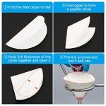 200Pcs 18cm Qualitative Filter Paper Circles